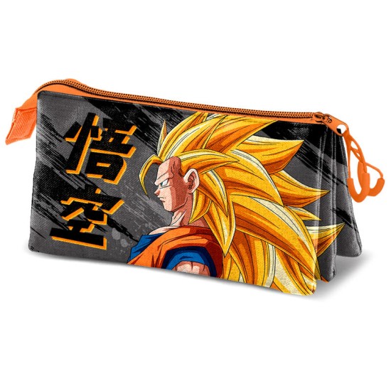 Karactermania Dragon Ball Z Warrior triple Pencil Case 10 x 23 x 5cm - Penālis ar trīs nodalījumiem