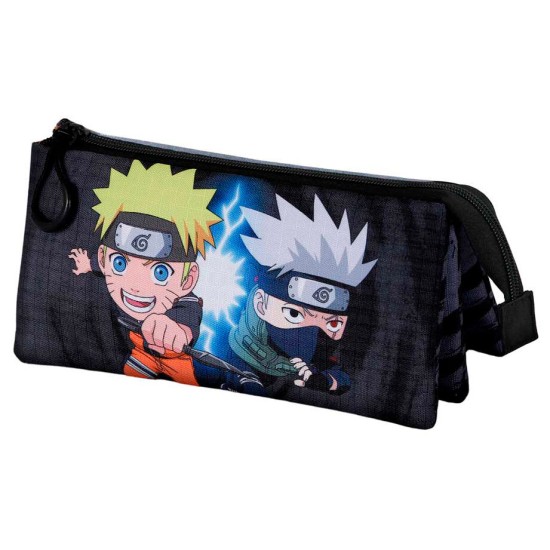 Karactermania Naruto Shippuden Kids triple Pencil Case 23 x 10 x 5cm - Penālis ar trīs nodalījumiem