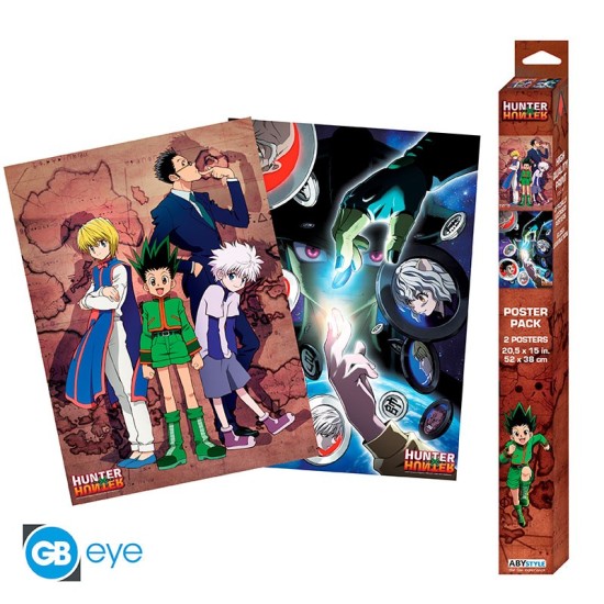 ABYstyle Hunter x Hunter Poster Chibi Set (2 pcs.) 52 x 38 cm - Groups x4 - Divi plakāti