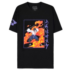 Difuzed Naruto Shippuden Sasuke T-shirt - XS size / Black - Men's cotton T-shirt