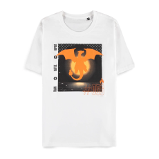 Difuzed Pokemon Charizard Short Sleeved T-shirt - S size / White - Men's cotton T-shirt