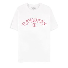 Difuzed Pokemon Rayquaza Short Sleeved T-shirt - S size / White - Men's cotton T-shirt