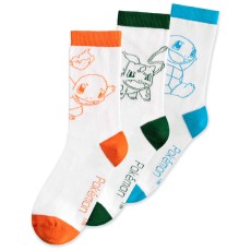 Difuzed Pokemon Socks (3 Pack) Size 43-46