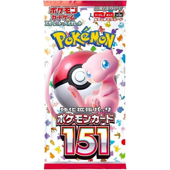 Pokemon Super Card Game TCG Trading Cards - Scarlet & Violet - Pokemon 151 Booster Box JP - Kāršu spēle