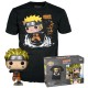 Funko POP! Naruto Shippuden T-Shirt (S-size) / Figure 9cm Set - Naruto Uzumaki - Komplekts T-krekls / figūriņa
