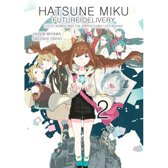 Hatsune Miku Future Delivery 2: Little Asimov and the Green Thing Left Behind (EN) Paperback - Grafiskā novele (Satoshi Oshio)