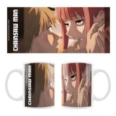 Sakami Merchandise Chainsaw Man Ceramic Mug 320ml - Denji & Makima