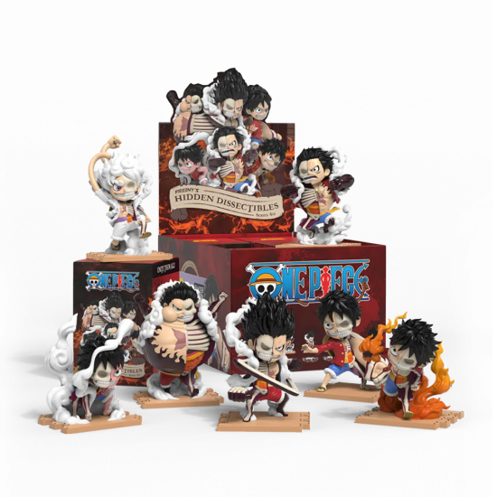 Mighty Jaxx One Piece Blind Box Series 6 (Freeny's Hidden Dissectibles - Luffy's Gears) Random Figure - Plastmasas figūriņa