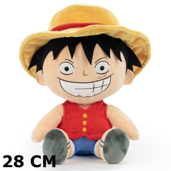 Barrado One Piece Plush Toy 27cm - Luffy - Plīša rotaļlieta