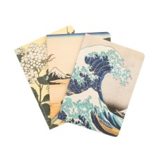 Grupo Erik Kanagawa Hokusai A6 Notebook 15 x 10cm (3.pcs)
