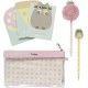 Grupo Erik Pusheen Foodie Collection Pencil Case with A6 Notebook (3.pcs) / Pen / Pencil / Rubber - Penālis ar skolas piedarumiem