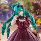 Furyu Hatsune Miku Noodle Stopper PVC Statue 10cm - Snow Miku Sky Town 10th Ver. - Пластмассовая фигурка