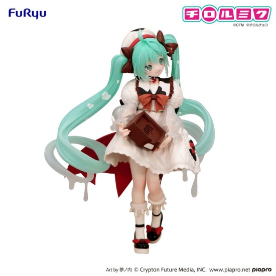 Furyu Hatsune Miku x Tirol Choco Trio-Try-iT Ver. Milk Figure 18cm - Hatsune Miku - Plastmasas figūriņa