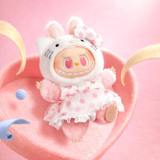 Pop Mart The Monsters x Hello Kitty an Friends series Blind Box Vinyl / Plush Keychain - Плюшевый Монстрик / Подвесной аксессуар / Обвес на сумку