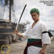 One Piece Wooden Katana with Sheath and Stand Wado-Ichi-Monji Sword 100cm - Koka Katana ar Makstu un Statīvu (Zobens)
