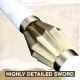 Bleach Carbon Steel Zaraki Kenpachi Zanpakuto Sword 102cm - Oglekļa Tērauda Zobens (Katana)