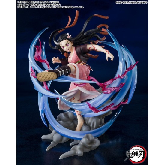 Tamashii Nations Demon Slayer Kimetsu no Yaiba Figuarts Zero Figure 20cm - Nezuko Kamado Demon Form Advancing ver. - Plastmasas figūriņa