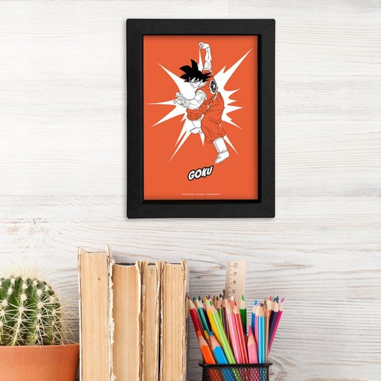 ABYstyle Dragon Ball Z Pop Color Frame Kraft 15 x 20 cm - Goku - Kartona rāmis ar attēlu