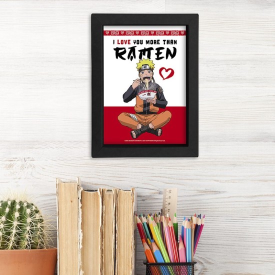 ABYstyle Naruto Shippuden Frame Kraft 15 x 20 cm - I love you more than ramen - Kartona rāmis ar attēlu