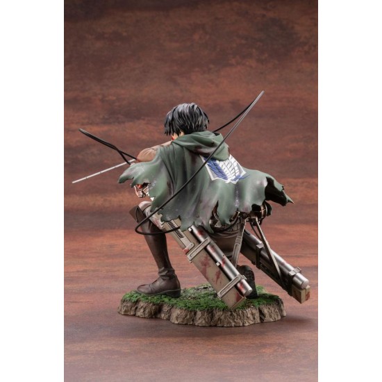 Kotobukiya Attack On Titan ARTFXJ 1/7 Figure 17cm - Levi Fortitude - Plastmasas figūriņa