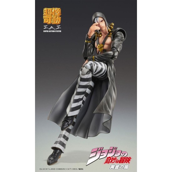 Medicos Entertainment Jojo's Bizarre Adventure Part 5 Super Action Chozokado Figure 16cm - Risotto Nero - Plastmasas figūriņa