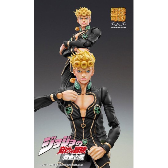 Medicos Entertainment Jojo's Bizarre Adventure Part 5 Super Action Chozokado Figure 15cm - Giorno Giovanna - Plastmasas figūriņa