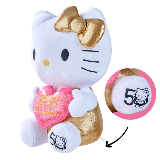 Simba Hello Kitty 50th Anniversary Plush Toy 30cm - Hello Kitty - Plīša rotaļlieta