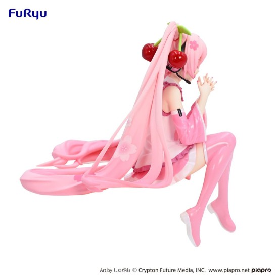 Furyu Hatsune Miku Noodle Ver. Smile Figure 12cm - Sakura Miku 2023 - Plastmasas figūriņa