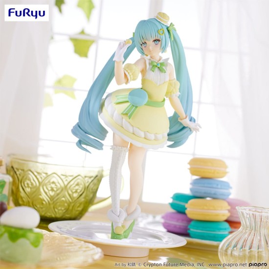 Furyu Hatsune Miku Exceed Creative Sweet Series Ver. Macaron Citron Color Figure 22cm - Hatsune Miku - Plastmasas figūriņa