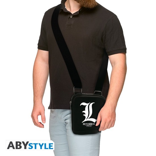 ABYstyle Death Note Messenger Shoulder Bag 22cm - L Symbol - Pleca somiņa