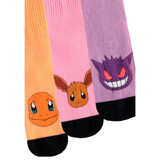 Difuzed Pokemon Socks (3 Pack) Size 35-38 - Zeķes 3 pāri