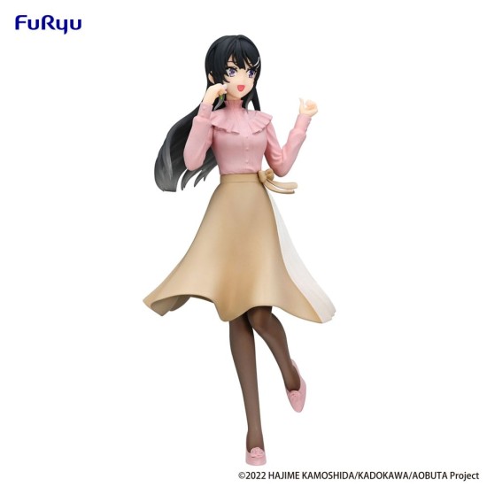 Furyu Rascal Does Not Dream of a Bunny Girl Senpai Trio-Try-iT Ver. Spring Outfit Figure 21cm - Mai Sakurajima - Plastmasas figūriņa