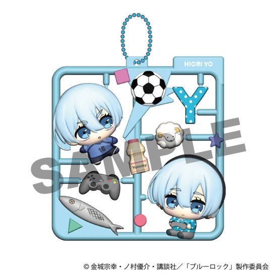 MegaHouse Blue Lock Plat Collection Plastic Keychain - Assortment Vol.1 - Atslēgu piekariņš