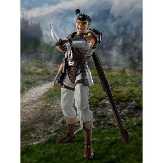 Tamashii Nations Berserk S.H. Figuarts Action Figure 16cm - Guts The Band of the Hawk - Plastmasas figūriņa