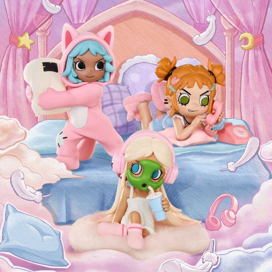 Pop Mart Lil Peach Riot Sleepover Blind Box Figure - Plastmasas figūriņa