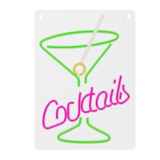 Forever Decorative Neon LED Light 42 x 30 x 2 cm (USB Plug) - Cocktails - Декоративная неоновая LED лампа