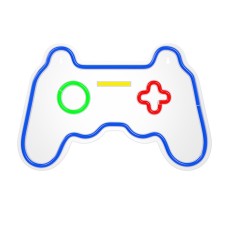 Forever Decorative Neon LED Light with Remote Control 41 x 27.5 x 2 cm (USB Plug) - Gamepad