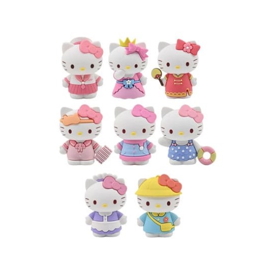 Yume Toys Hello Kitty Dress-Up Assorted Random Figure 7cm - Hello Kitty - Plastmasas figūriņa