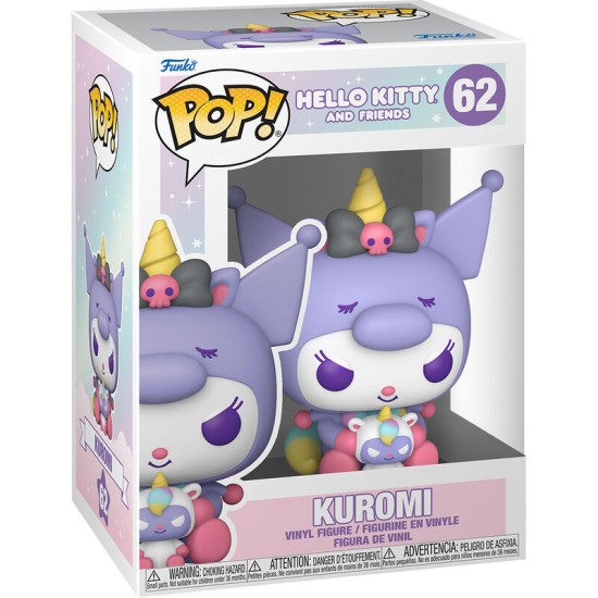 Funko POP! Hello Kitty Sanrio Figure 9cm - Kuromi (62) - Vinila figūriņa