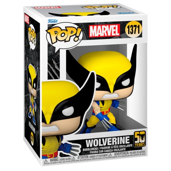 Funko POP! Marvel 50th Anniversary Figure 9cm - Wolverine Classic Suit (1371) - Vinila figūriņa