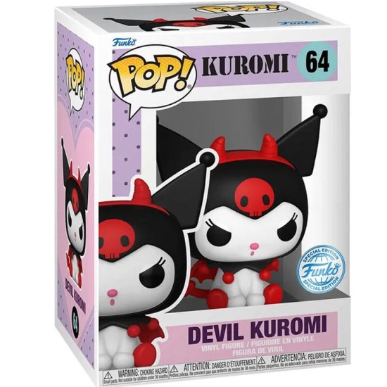 Funko POP! Hello Kitty Devil Figure 9cm - Kuromi Exclusive (64) - Vinila figūriņa