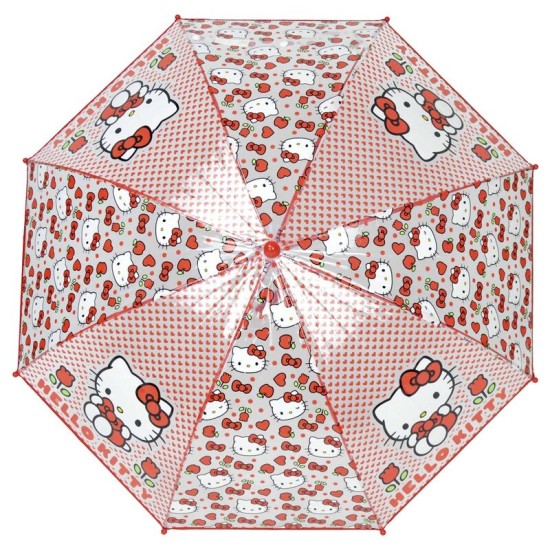 CYP Brands Hello Kitty Manual Transparent Umbrella 48cm - Lietussargs