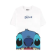 Difuzed Lilo & Stitch Short Sleeved T-shirt - XS izmērs / Balts - Uniseks kokvilnas T-krekls