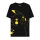 Difuzed Pokemon Pikachu Short Sleeved T-shirt - XS izmērs / Melns - Sieviešu kokvilnas T-krekls