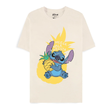 Difuzed Lilo & Stitch Pineapple Stitch Short Sleeved T-shirt - S size / Yellow- Unisex cotton T-shirt