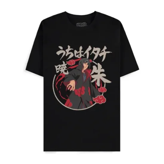 Difuzed Naruto Shippuden Akatsuki Itachi Short Sleeved T-shirt L