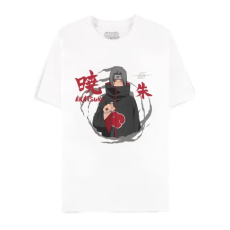 Difuzed Naruto Shippuden Itachi Uchiha Short Sleeved T-shirt - L size / White - Men's cotton T-shirt