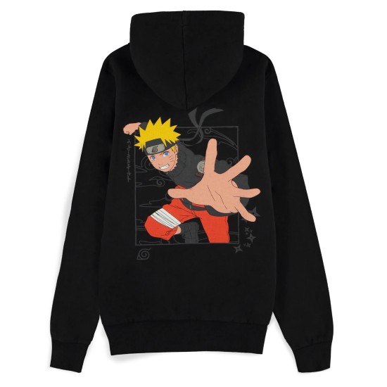 Difuzed Naruto Shippuden Zipper Hoodie - S izmērs - Vīriešu hūdijs ar ravējslēdzēju un kapuci