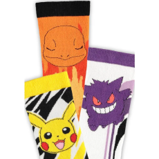 Difuzed Pokemon Crew Socks (3 Pack) Size 39-42