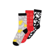 Difuzed Pokemon Crew Socks (3 Pack) Size 39-42